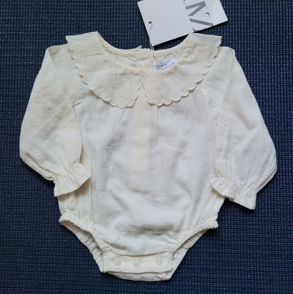 Zara Embroidered Bodysuit